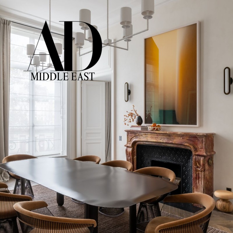 AD Middle East  - A Cinematic Paris Apartment feels like a curated Design Gallery